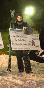 Gus Kenworthy on the podium at the 2012 Parklife Invitational.